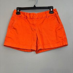 Vineyard Vines Orange Collegiate Flat Front Shorts Size 0